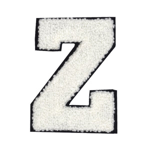 Letter Varsity Alphabets A to Z White Black 2.5 Inch