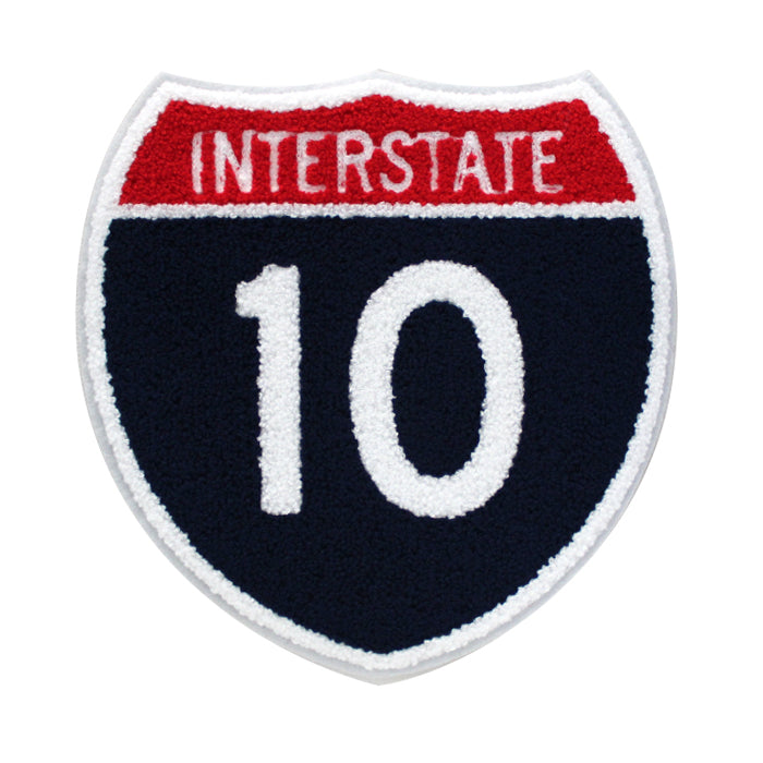 Interstate 10 Freeway Sign Chenille Patch