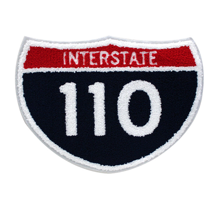 Interstate 110 Freeway Sign Chenille Patch