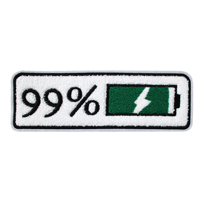 99% Battery Icon Chenille Patch