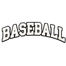 Load image into Gallery viewer, Baseball Chenille Patch Iron-On Applique, Available in Various Colors
