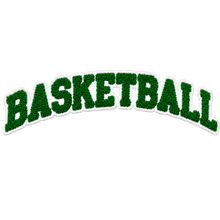 Load image into Gallery viewer, Basketball Chenille Patch Iron-On Applique, Available in Various Colors
