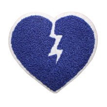 Load image into Gallery viewer, Broken Heart in Multi Colors Multi Sizes Chenille Patches
