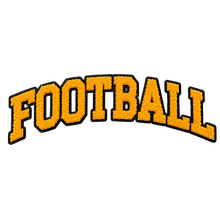 Load image into Gallery viewer, Football Chenille Patch Iron-On Applique, Available in Various Colors
