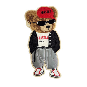 Cool Hustle Bear Embroidery & Chenille Patch