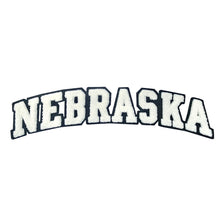 Load image into Gallery viewer, Varsity State Name Nebraska in Multicolor Chenille Patch
