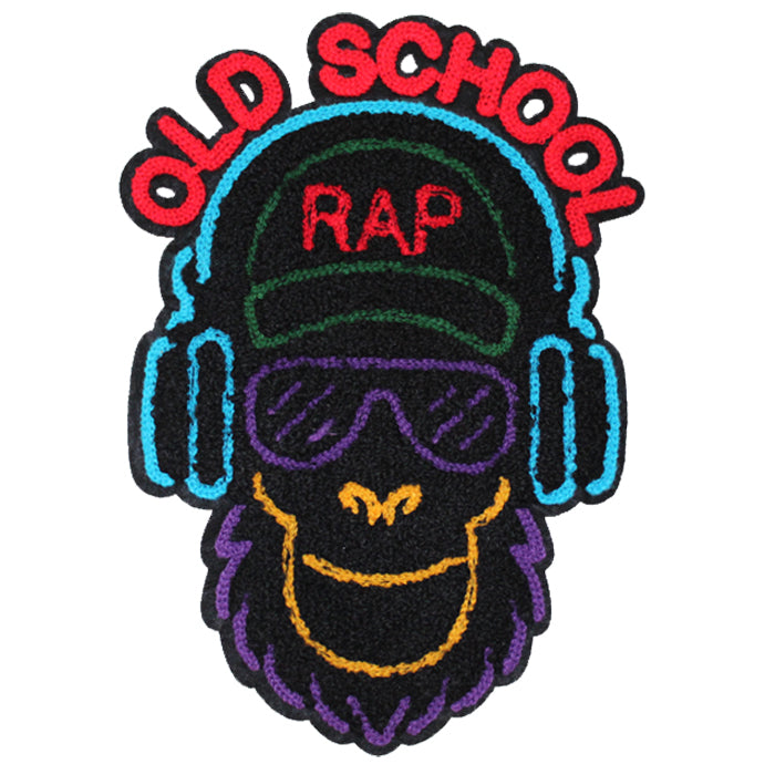 Old School Monkey Rap Chenille Patch