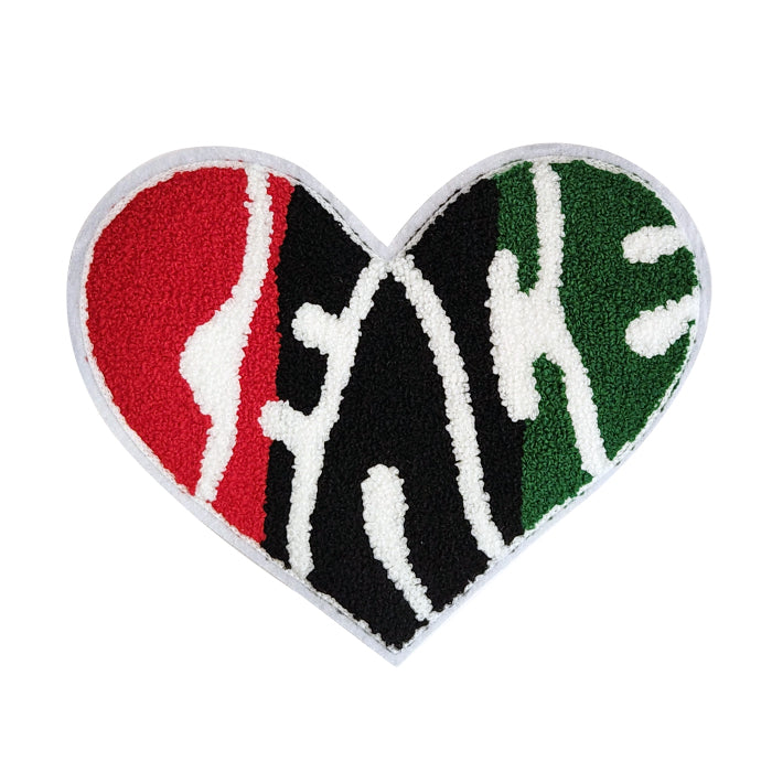 Heart Peace Chenille Patch