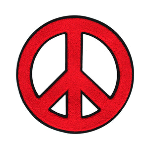 Peace Sign Chenille Patches in Multi Colors