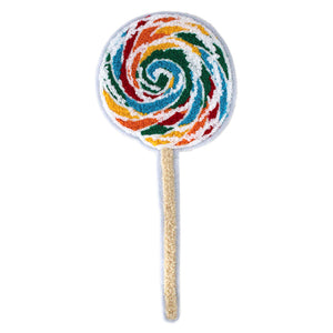 Rainbow Whirly Pop Candy Chenille Patch