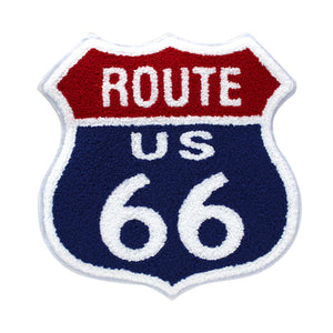 Route US 66 Highway Sign Chenille Patch
