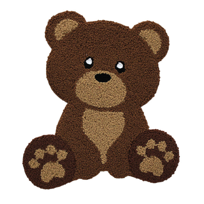 Cute Brown Teddy Bear Large Chenille Patch