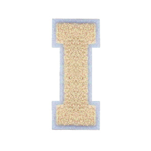 Letter Varsity Alphabets A to Z Beige Cream 4 Inch