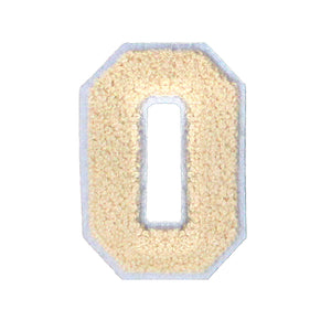 Letter Varsity Alphabets A to Z Beige Cream 4 Inch