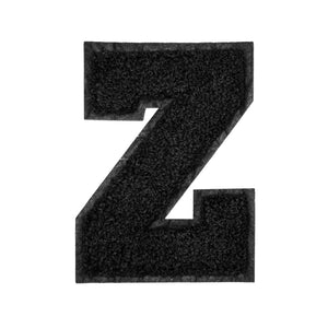 Letter Varsity Alphabets A to Z Black & Black 4 Inch