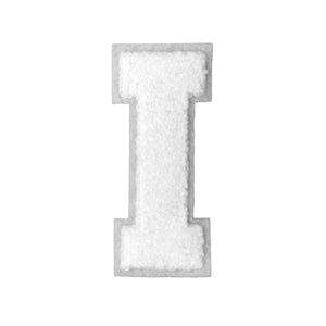 Letter Varsity Alphabets A to Z White & White 4 Inch