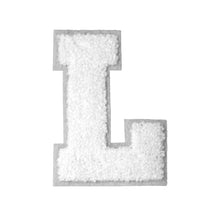 Load image into Gallery viewer, Letter Varsity Alphabets A to Z White &amp; White 4 Inch
