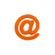 Load image into Gallery viewer, Varsity Letter Symbol @ Sign Multi Colors in Multi Sizes Chenille Patches
