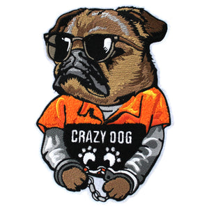 Cool Crazy Dog Chenille Patch