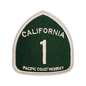 California 1 Pacific Coast Highway Sign Embroidery Patch