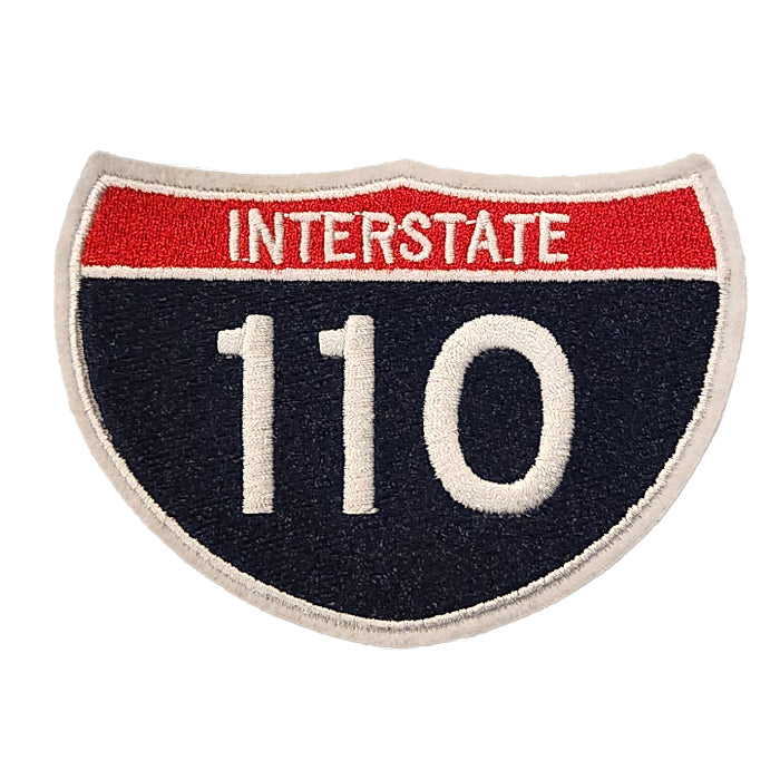 Interstate 110 Freeway Sign Embroidery Patch – tackletwill