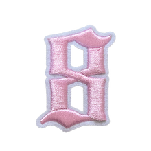 Load image into Gallery viewer, 3D Old English Roman Font Number 0 to 9 Size 2, 3 inches Pink Embroidery Patch
