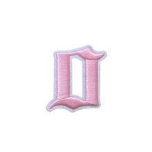 Load image into Gallery viewer, 3D Old English Roman Font Number 0 to 9 Size 2, 3 inches Pink Embroidery Patch
