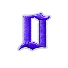 Load image into Gallery viewer, 3D Old English Roman Font Number 0 to 9 Size 2, 3 inches Purple Embroidery Patch
