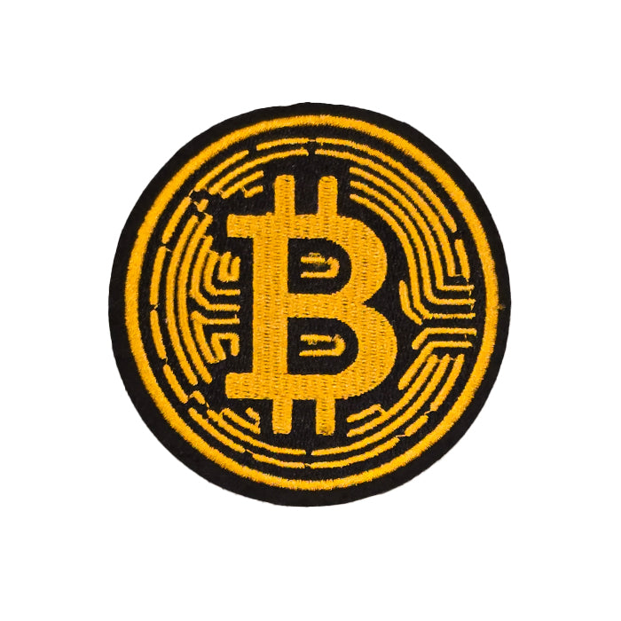 Bitcoin Symbol Design Embroidery Patch – tackletwill