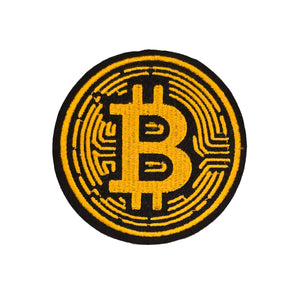 Bitcoin Symbol Design Embroidery Patch
