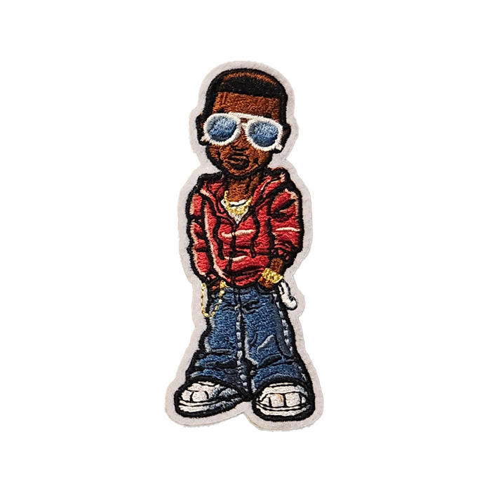 Black Boy Rapper Embroidery Patch