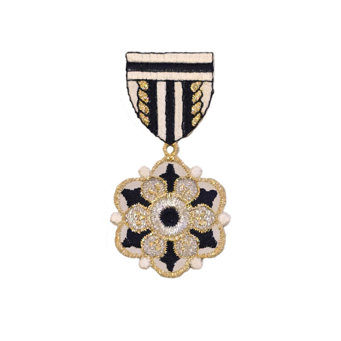 Decorative Medal Embroidery Patch