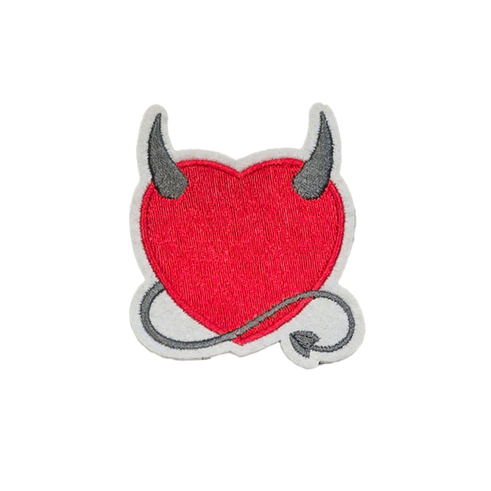 Devil Heart Embroidery Patch
