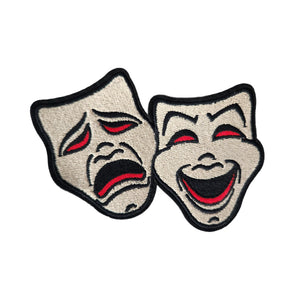 Two Face Masks Embroidery Patch