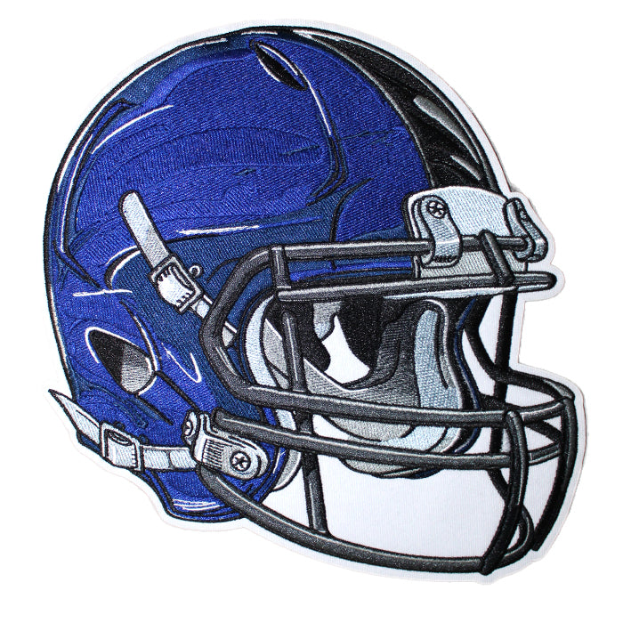 Football Helmet in Variety Color Embroidery Patches Blue / 9(H) X 8(W) Football Helmet in Variety Color Embroidery Patches Blue / 9(H) X 8(W)