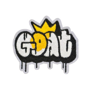Goat Crown Drip Embroidery Patch