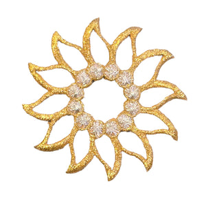 Sun Outline Design Embroidery Patch