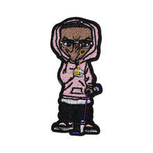 Load image into Gallery viewer, Hood &amp; Glasses On Boy with the Dripping DLC Embroidery Patch
