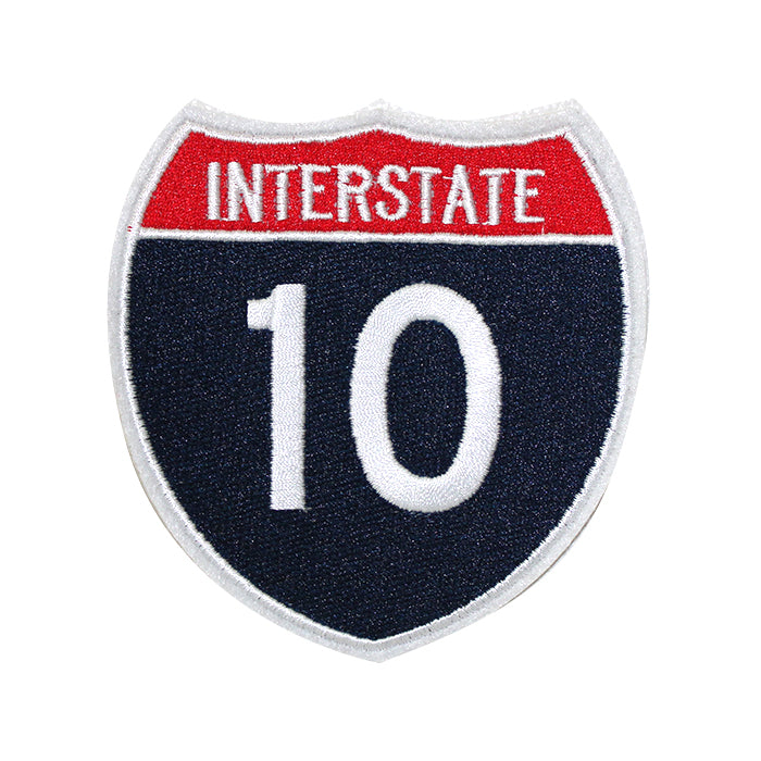 Interstate 10 Freeway Sign Embroidery Patch – tackletwill