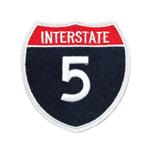 Interstate 5 Freeway Sign Embroidery Patch