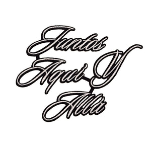 Juntas Aquí Y Allá Embroidery Patch