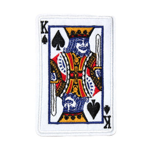 King Of Spades Card Embroidery Patch