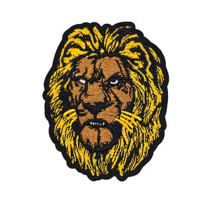 Lion Face Embroidery Patch