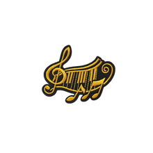 Load image into Gallery viewer, Music Code in Multicolor Embroidery Patch
