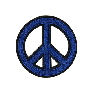 Peace Sign Embroidery Patches in Multi Colors