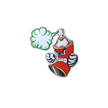 Load image into Gallery viewer, Angry Spray Bottle in Multicolor Embroidery Patch

