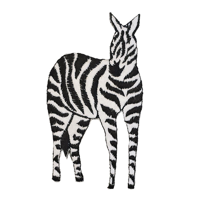 Zebra Embroidery Patch