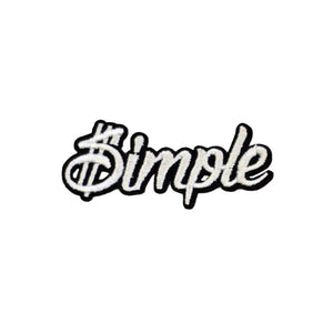 $imple Wording Embroidery Patch