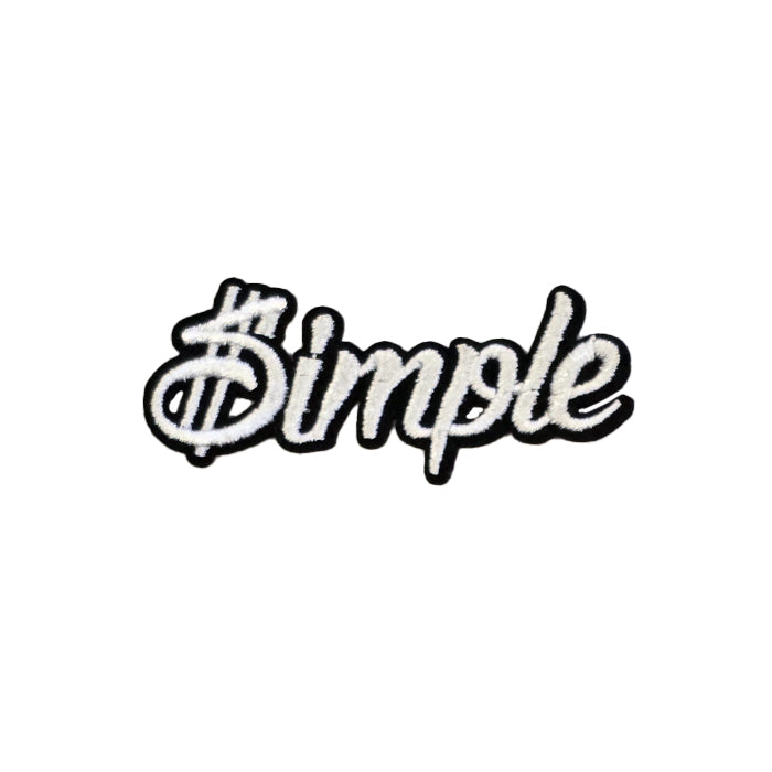 $imple Wording Embroidery Patch