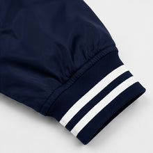 Load image into Gallery viewer, Premium Blank Varsity Bomber Jacket – Lightweight Polyester Baseball Navy Blue Jacket for Men &amp; Women
